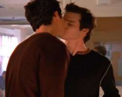 Smith holds the title of being the first person to have an on-screen gay kiss on U.S. television when he kissed Adam Kaufman in episode 323 in the thi